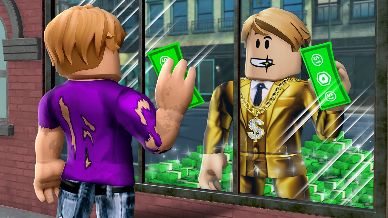 How A DOLLAR Turned Him Into A TRILLIONAIRE! (A Roblox Movie)