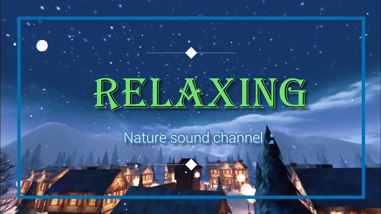 Best relaxing sax,snow sounds and beauty of winter with footsteps 2020