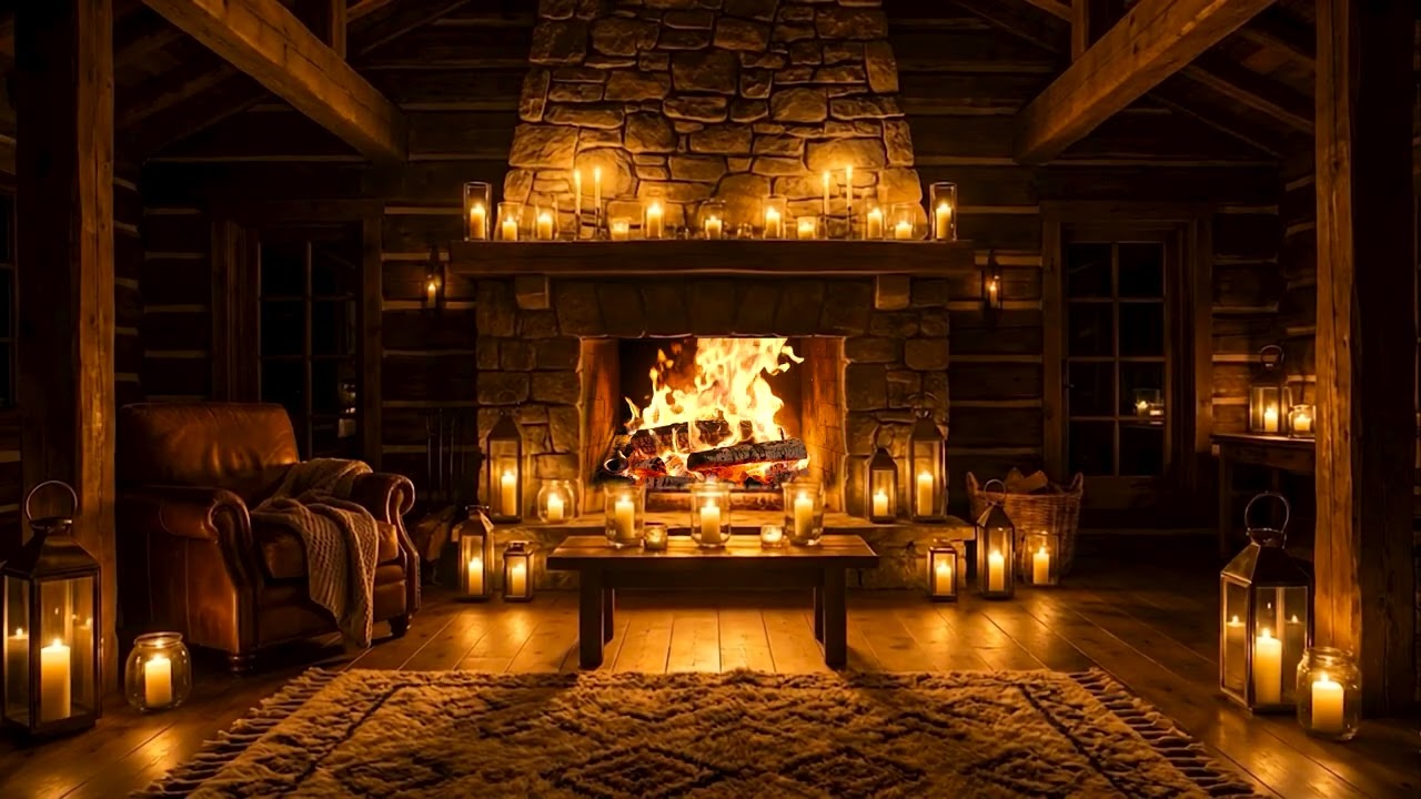 ASMR Fireplace 🔥 Crackling Fireplace Sounds for Sleep, Focus, Reading & Cozy Nights