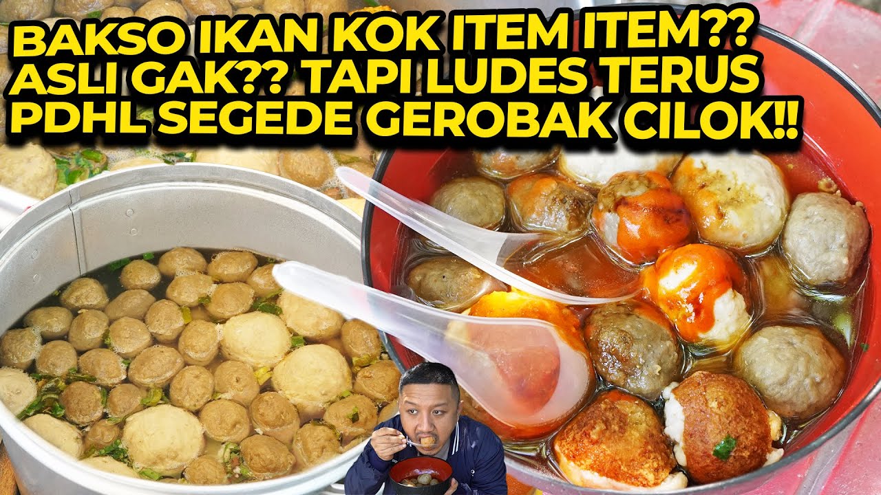 BAKSO IKAN ASLI HARUSNYA BEGINI WARNANYA!! CUMA GEROBAKAN LARIS ABIS!!