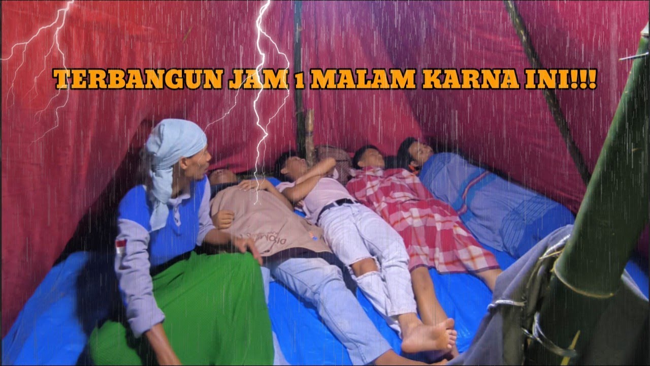CAMPING DIGUYUR HUJAN DERAS HOROR, NGINAP DI TEPI SUNGAI BESAR, BANYAK HAL ANEH!!