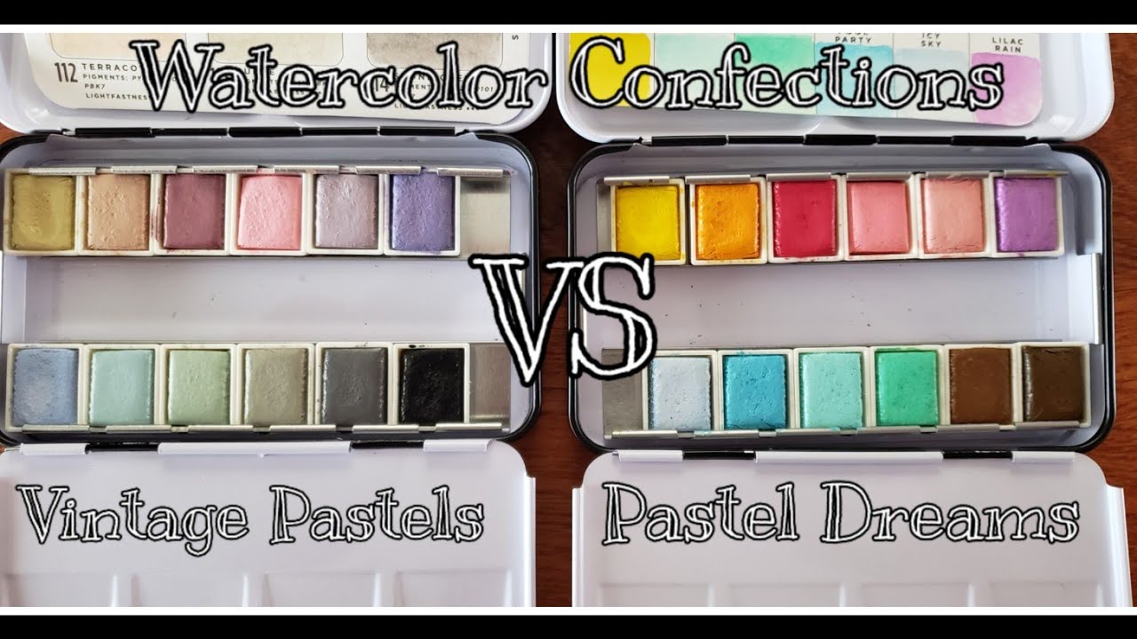 Watercolor Confections - Vintage Pastels VS Pastel Dreams