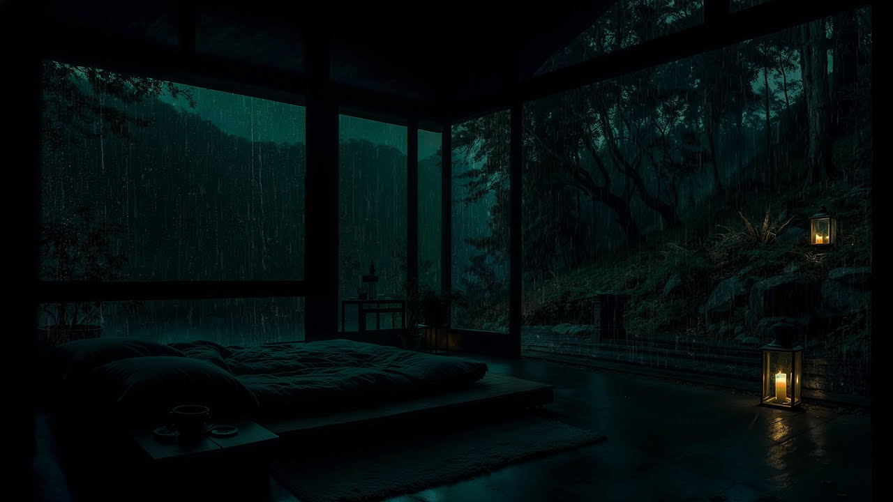 Ambiente de Lluvia Relajante para Dormir Profundo y Relajación | Sonido De Lluvia Toda la Noche