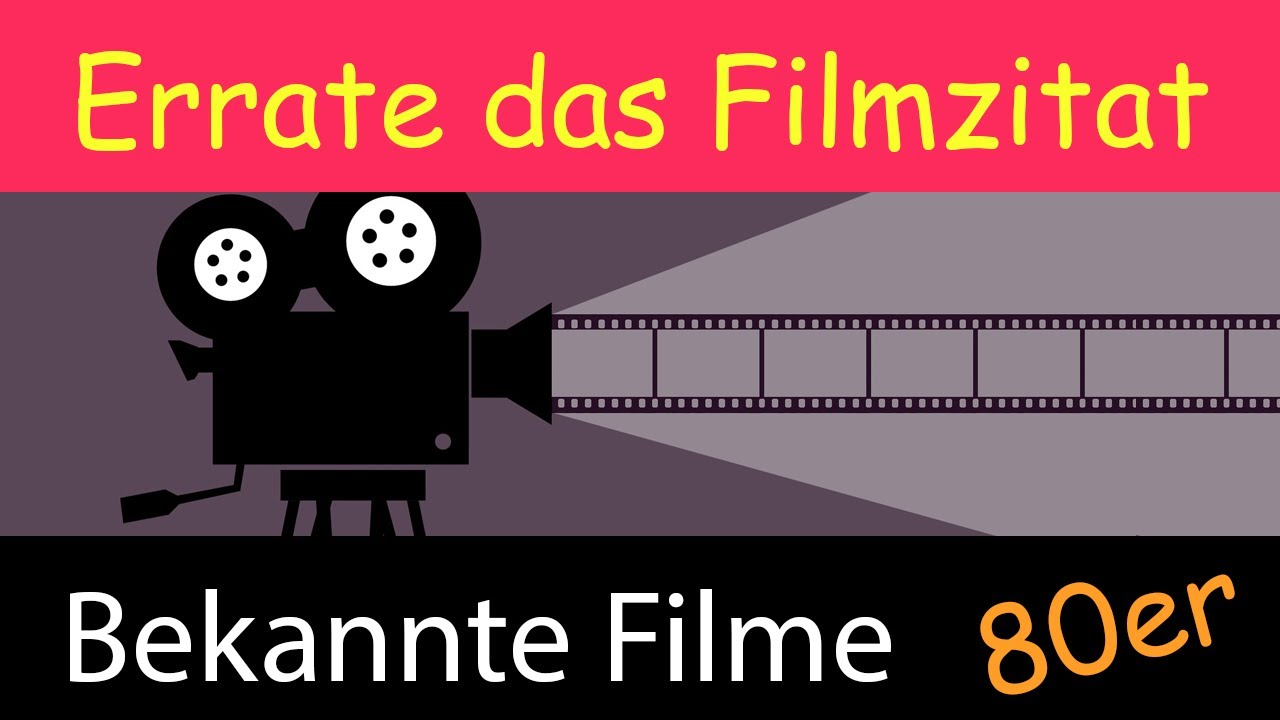 Errate Filmzitate in 5 Sekunden | 1980er Jahre
