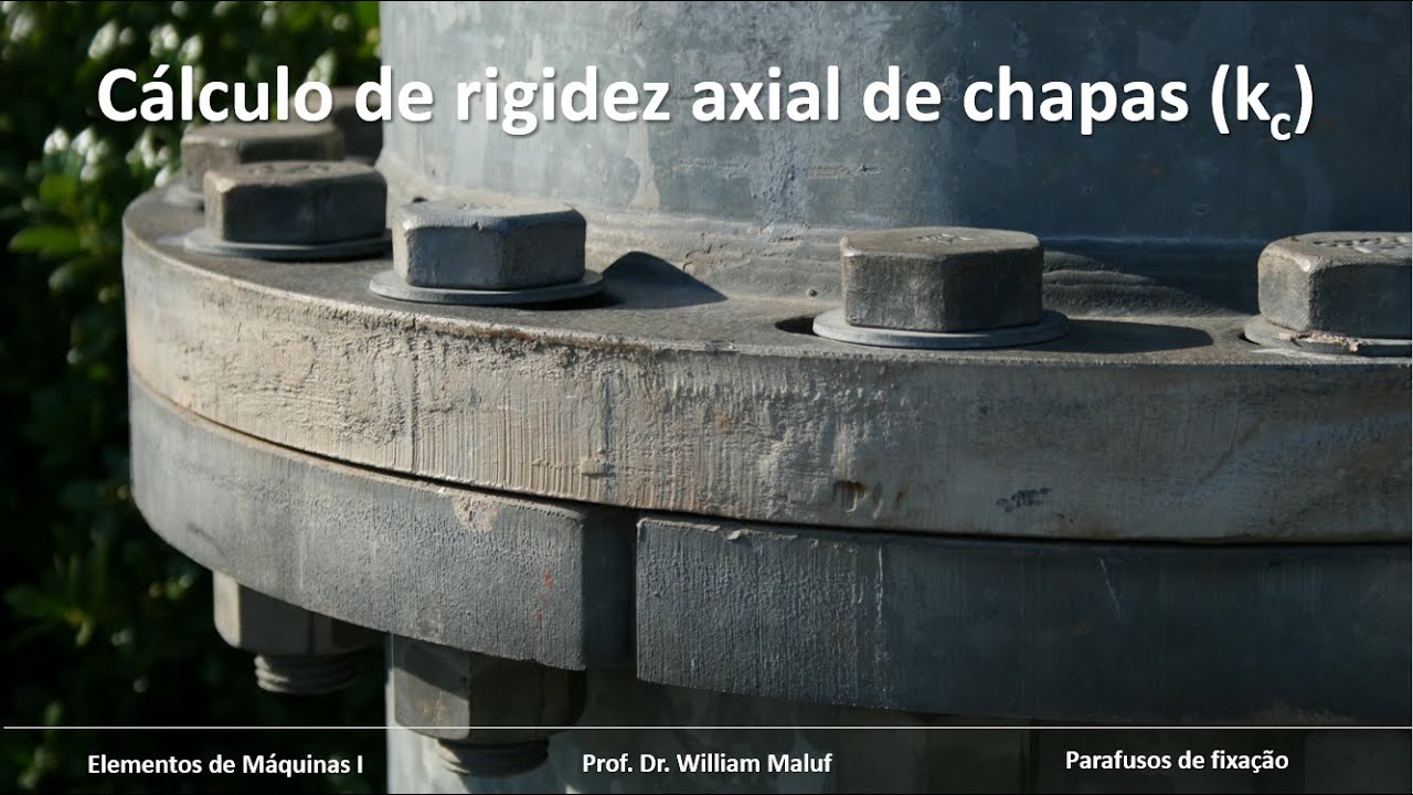 Cálculo da rigidez axial de chapas (kc)