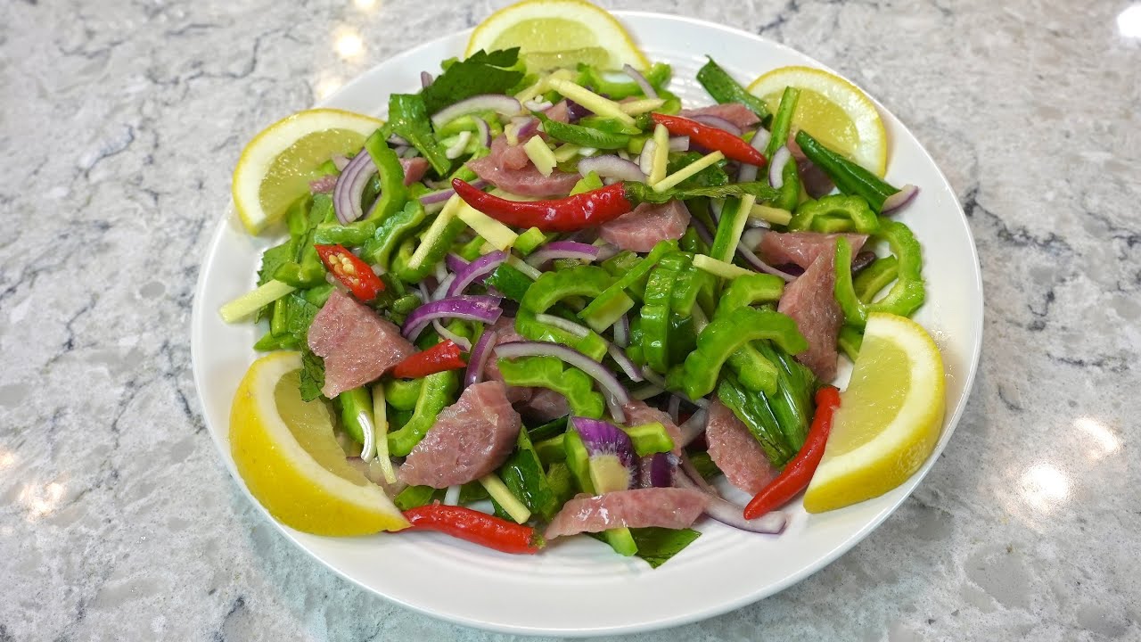 Bitter melon salad - Simple and refreshing!
