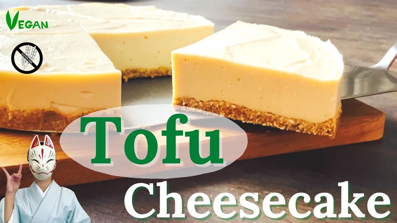 Vegan Tofu Cheesecake．　Easy&Delicious Dessert.