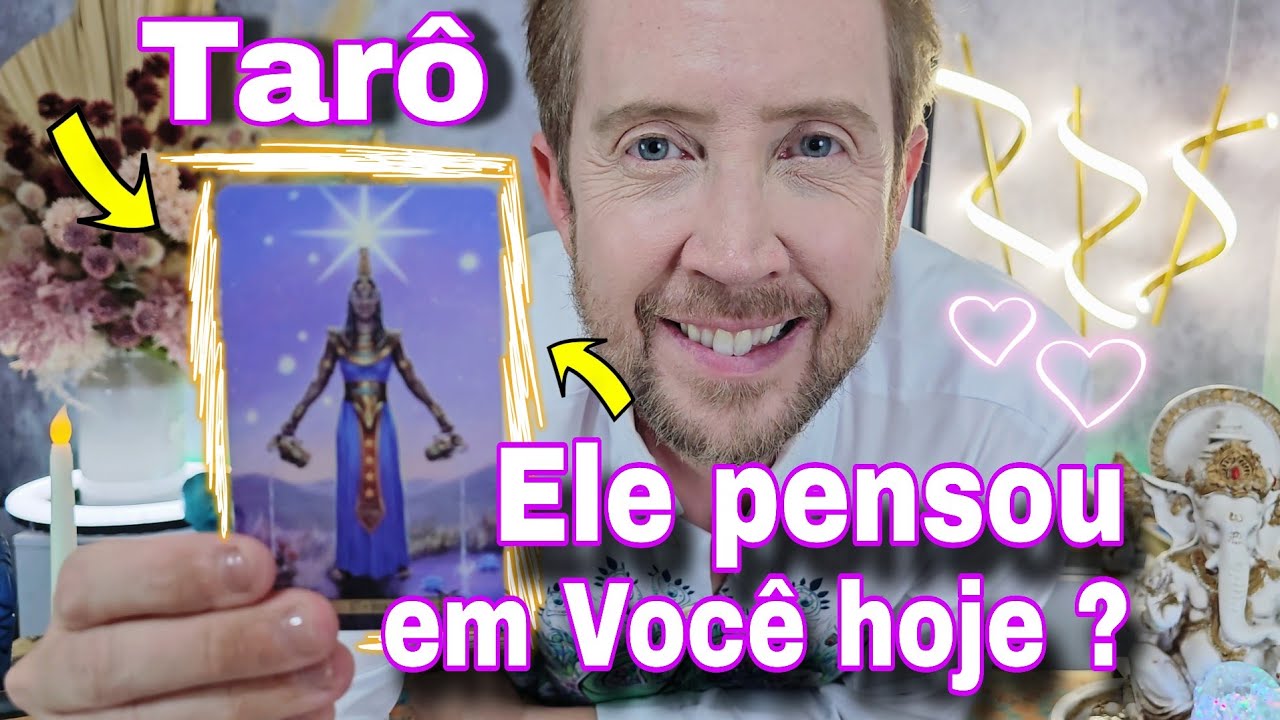 ELE PENSOU EM VOCÊ HOJE ? O QUE PENSOU ? Tarô de hoje,rei do oráculo hoje,bubatarohoje,elepensaemmim