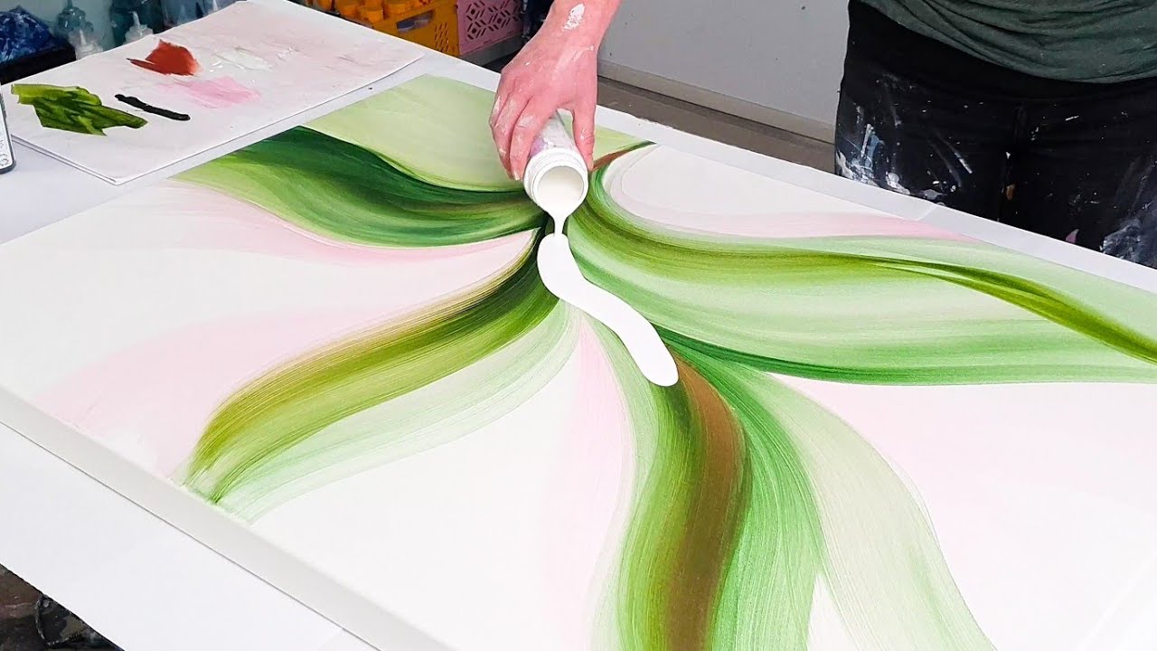 Daydream - Soft & Flowing Abstract Acrylic Painting