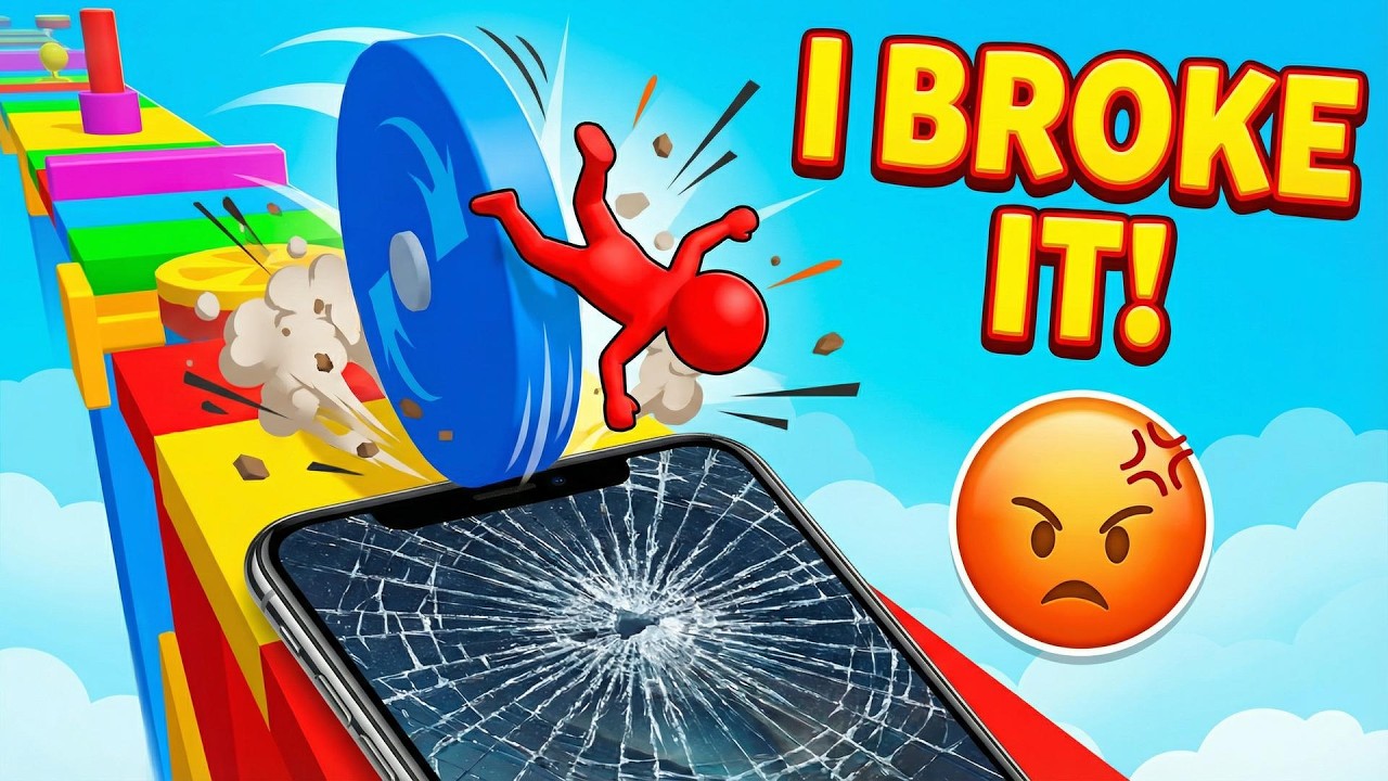 I BROKE My Phone Playing This Level! (Fun Race 3D)