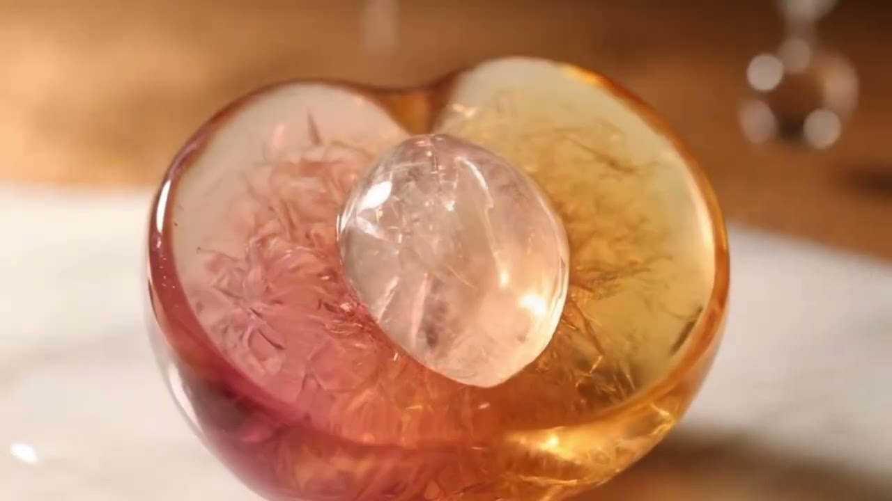 Satisfying AI ASMR Glass Fruit Cutting Video | RELAXING AI ASMR