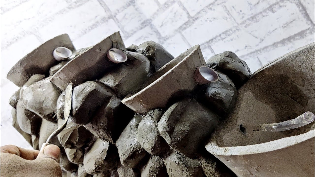 Beautiful Make a Cement Concrete Strongest Waterfall Fountain | Indoor Best Homemade Water Fountains