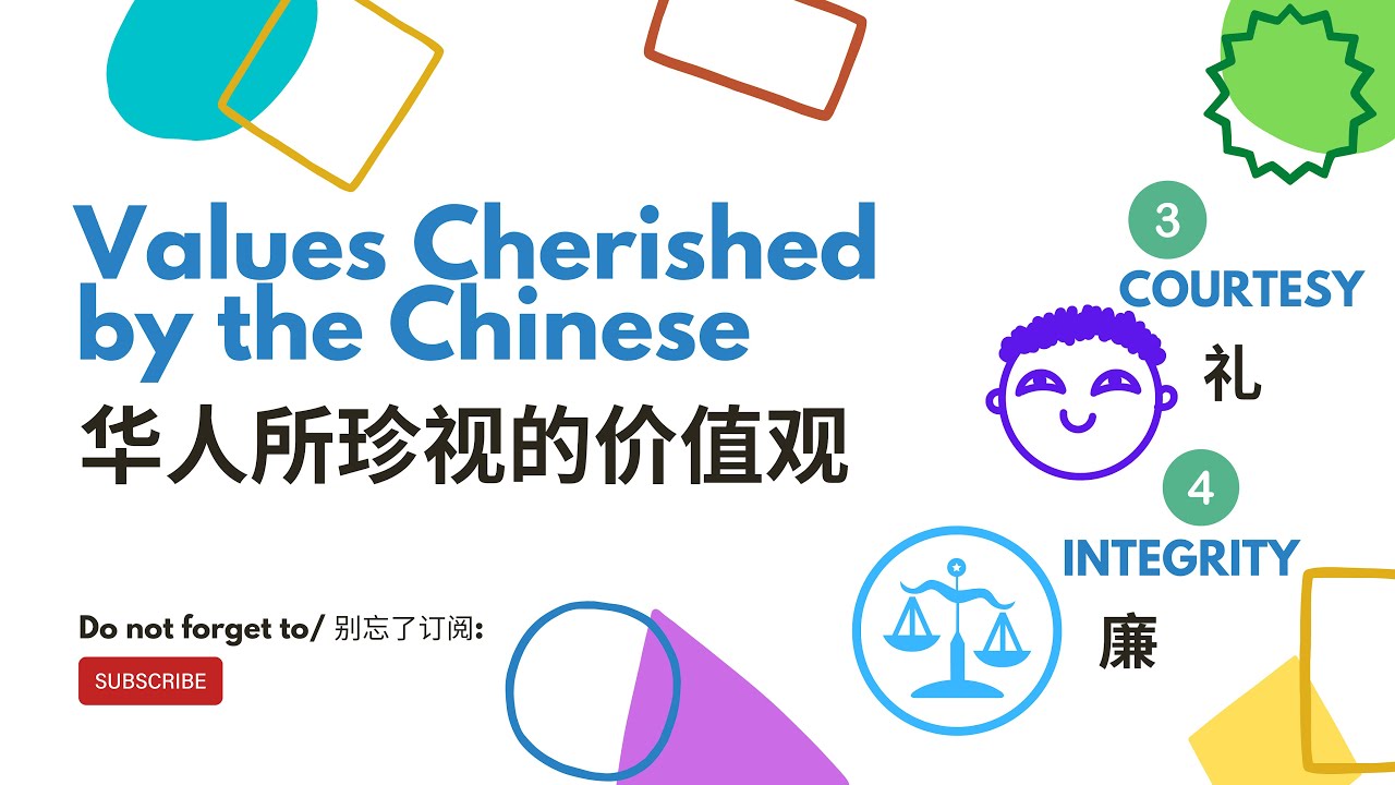 Chinese Values in ENG-CHI Bilingual: Courtesy and Integrity | 中英双语: 礼貌和廉洁 | 中英雙語: 禮貌和廉潔
