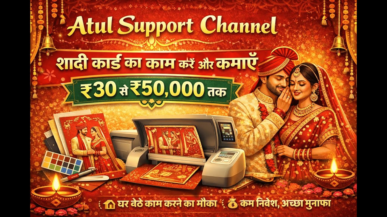 Shaadi Card Business,Shadi Card Kaise Vanye Best Shadi card Machine