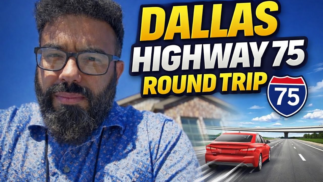 Dallas Highway 75 Full Round Trip | Real-Time Drive