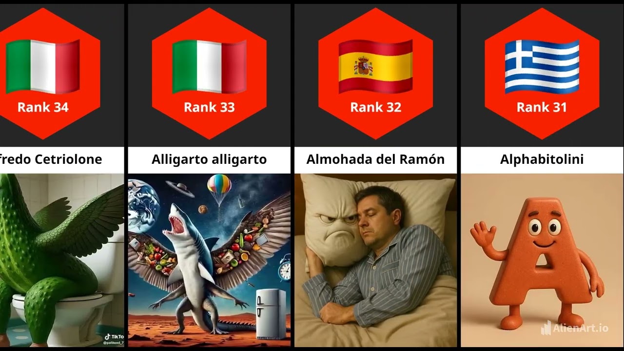 Comperision : Ranking All The (A)  Latters Brainrot Memes 