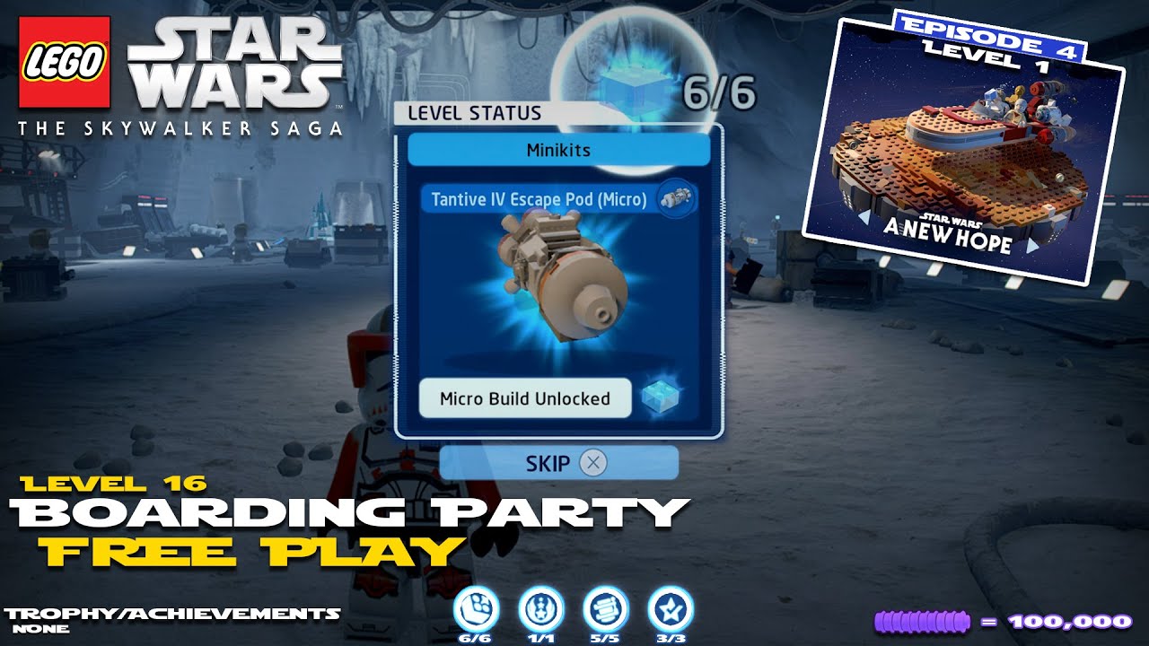 Lego Star Wars The Skywalker Saga: Lvl 16 Boarding Party FREE PLAY - HTG