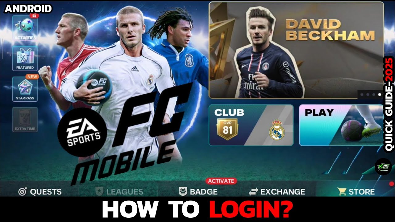 How to Login to EA Sports FC Mobile Football Game (2025)?