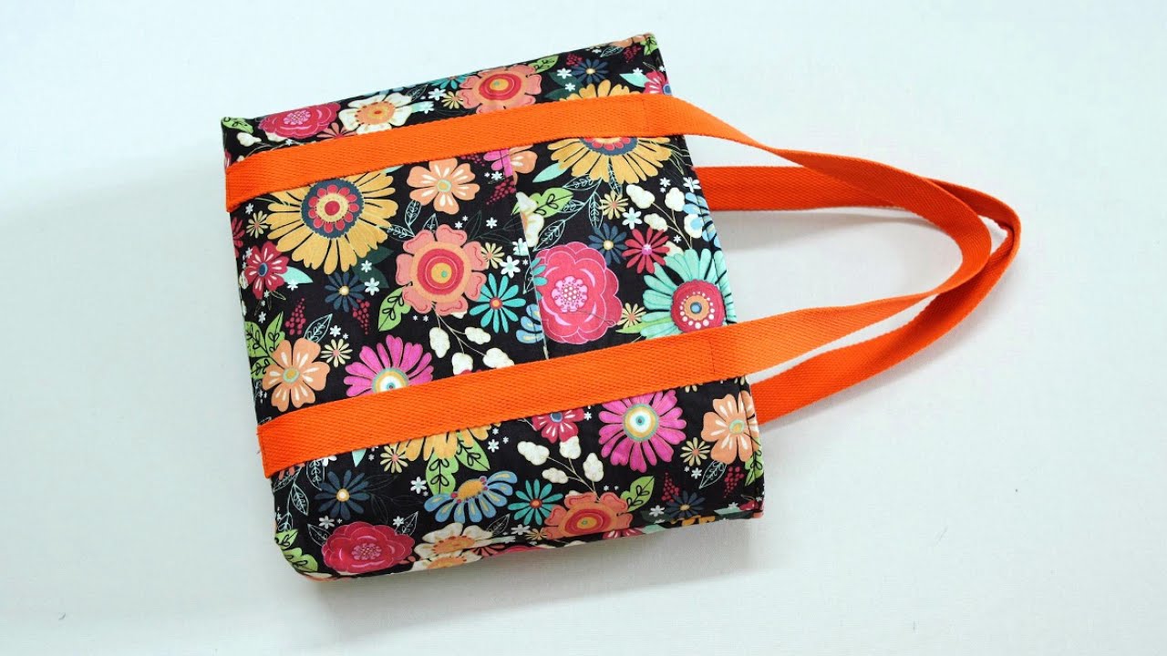 Sewing Tote Bag With Water Bottle Compartment Inside 💟 Gift Sewing Ideas