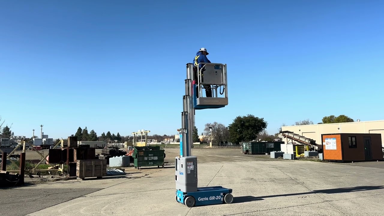Lot F-0205: Genie GR-20 Vertical Mast Lift - 20' Max Lift Height