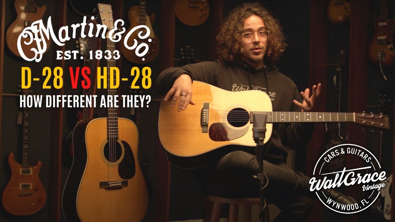 Отвечаем на самый задаваемый вопрос о гитарах Martin // Martin D-28 против HD-28. Какая из них по...