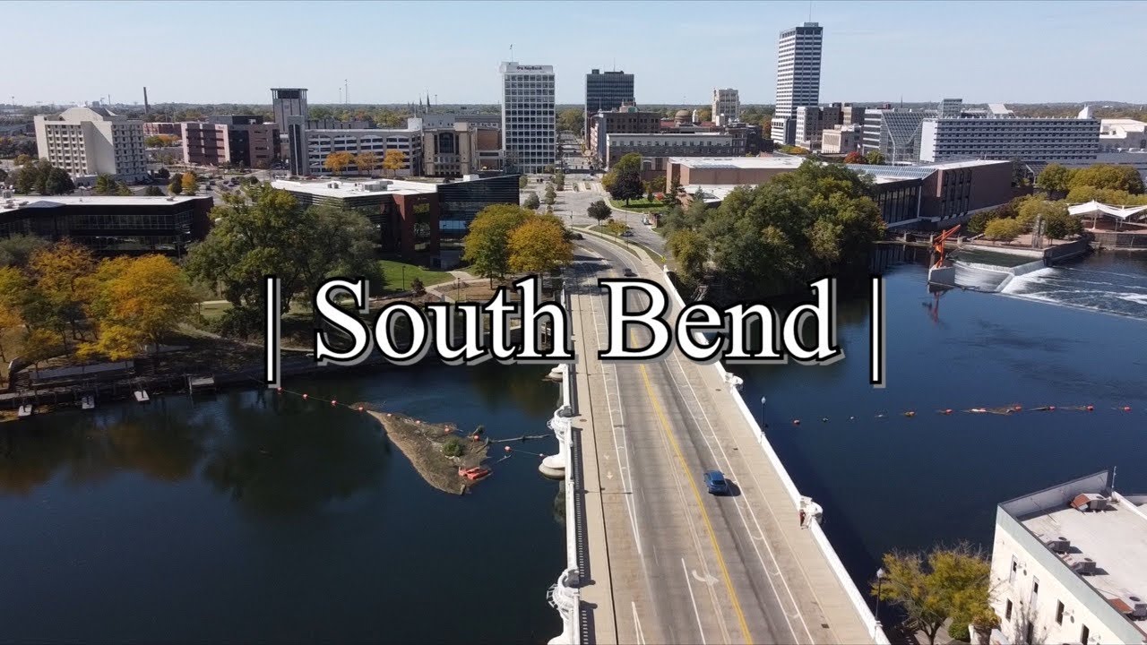 South Bend Indiana Cinematic Drone Footage Fall 2022