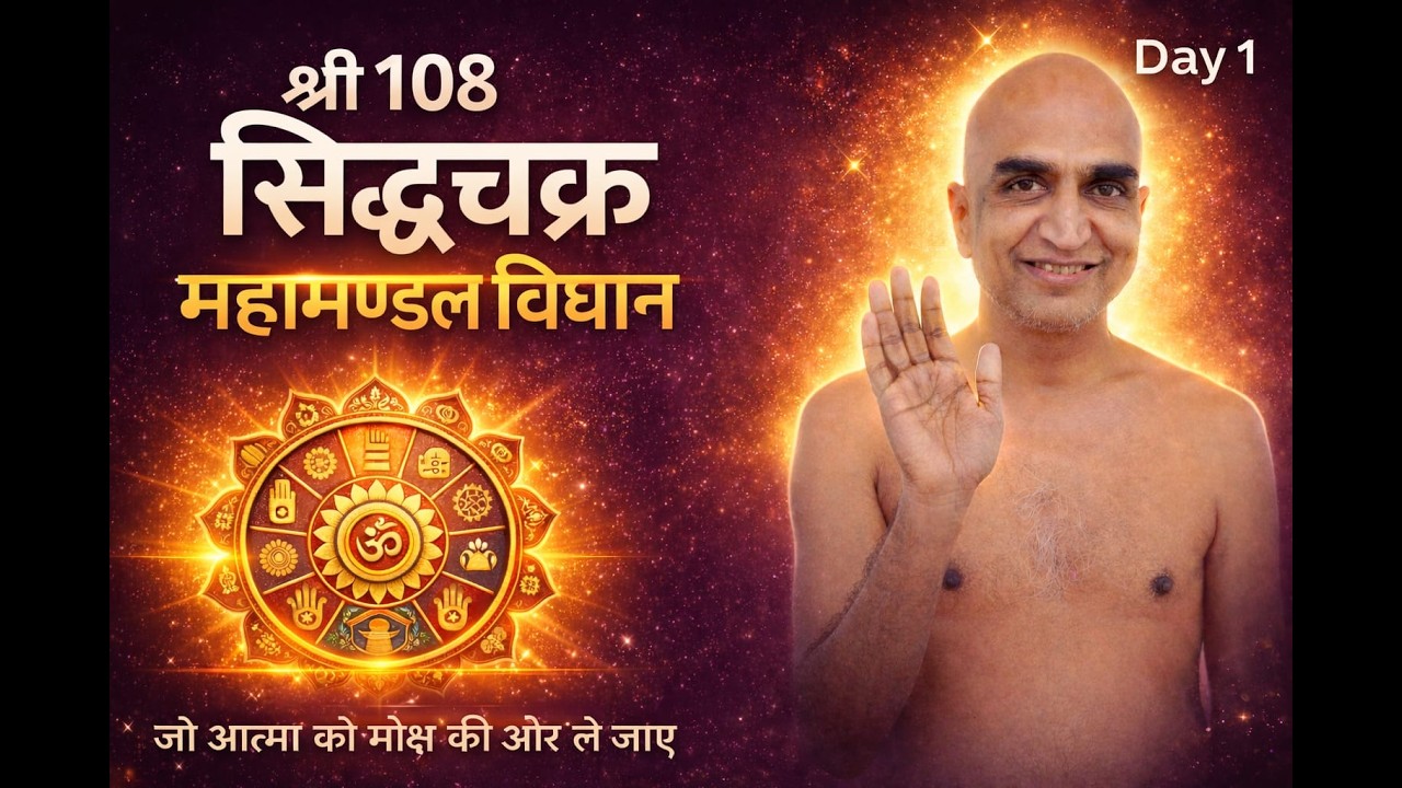श्री 1008 सिद्ध चक्र महामण्डल विधान एवं रत्न .श्रावका | श्लोक.16.आयोजन 24 फरवरी 2026 से 3 मार्च 2026