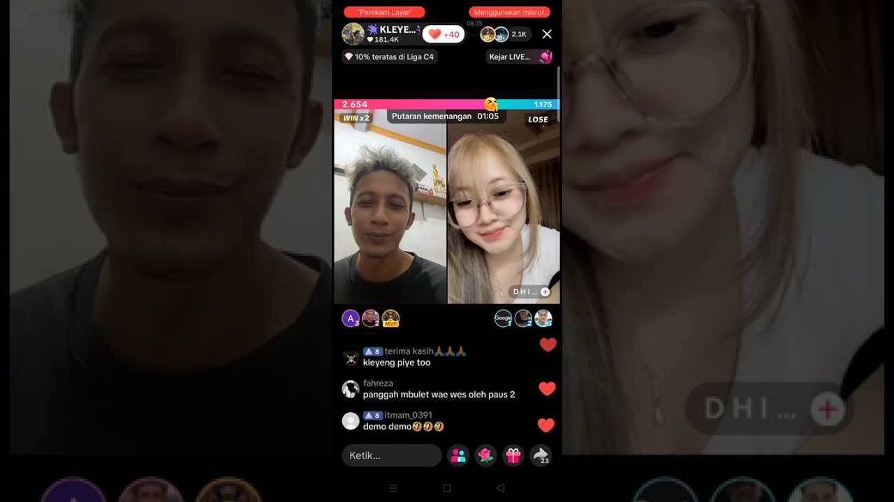 live kleyeng dan dinda! Sbt bucn pd kumpl