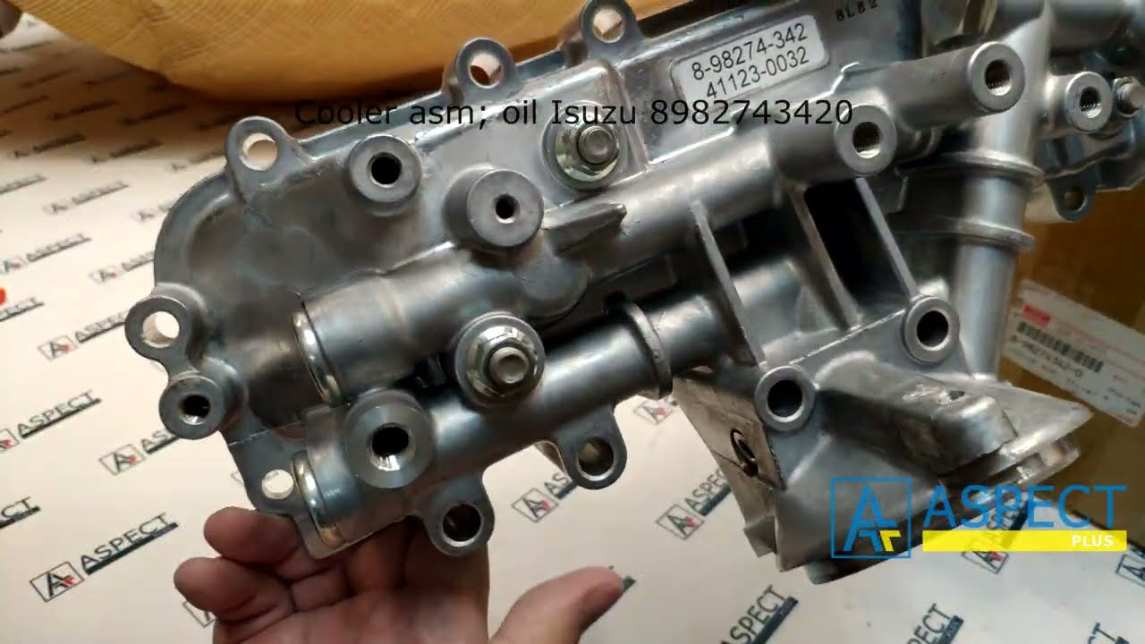 Cooler asm; oil Isuzu 8982743420 #cooler #isuzu #video