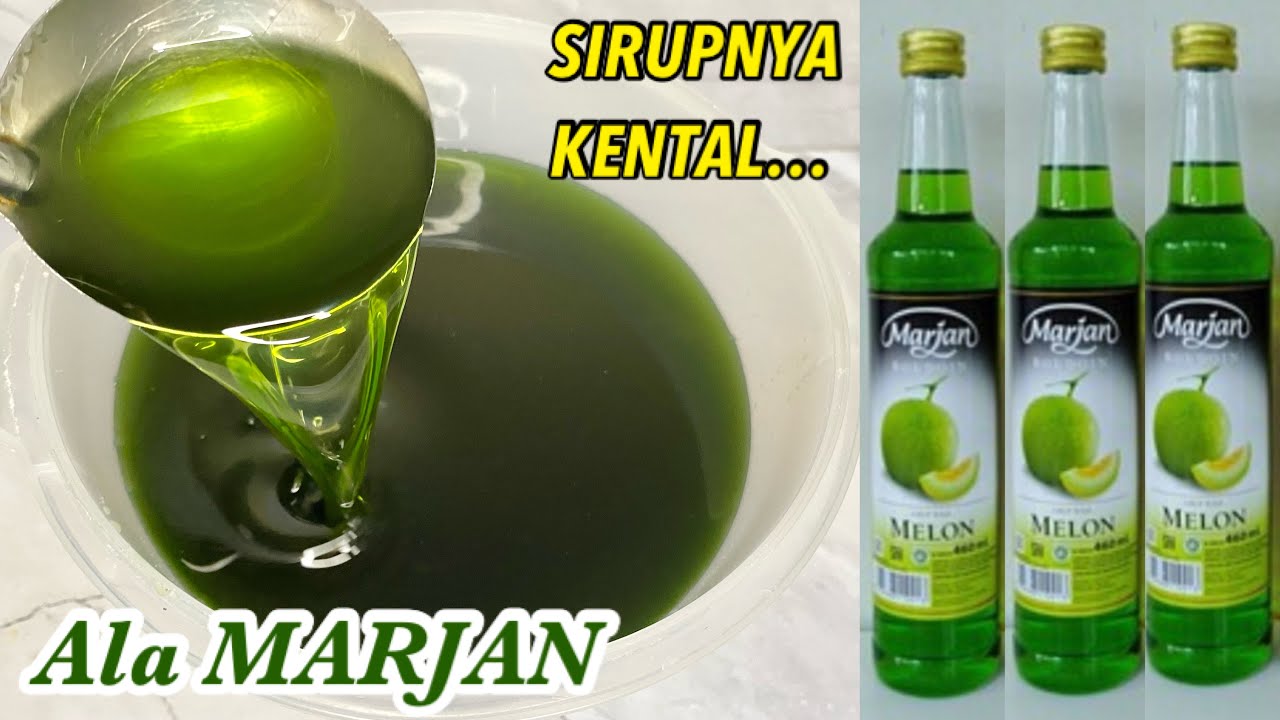 BIKIN SENDIRI DAPAT BANYAK! CARA BUAT SIRUP MELON ALA MARJAN