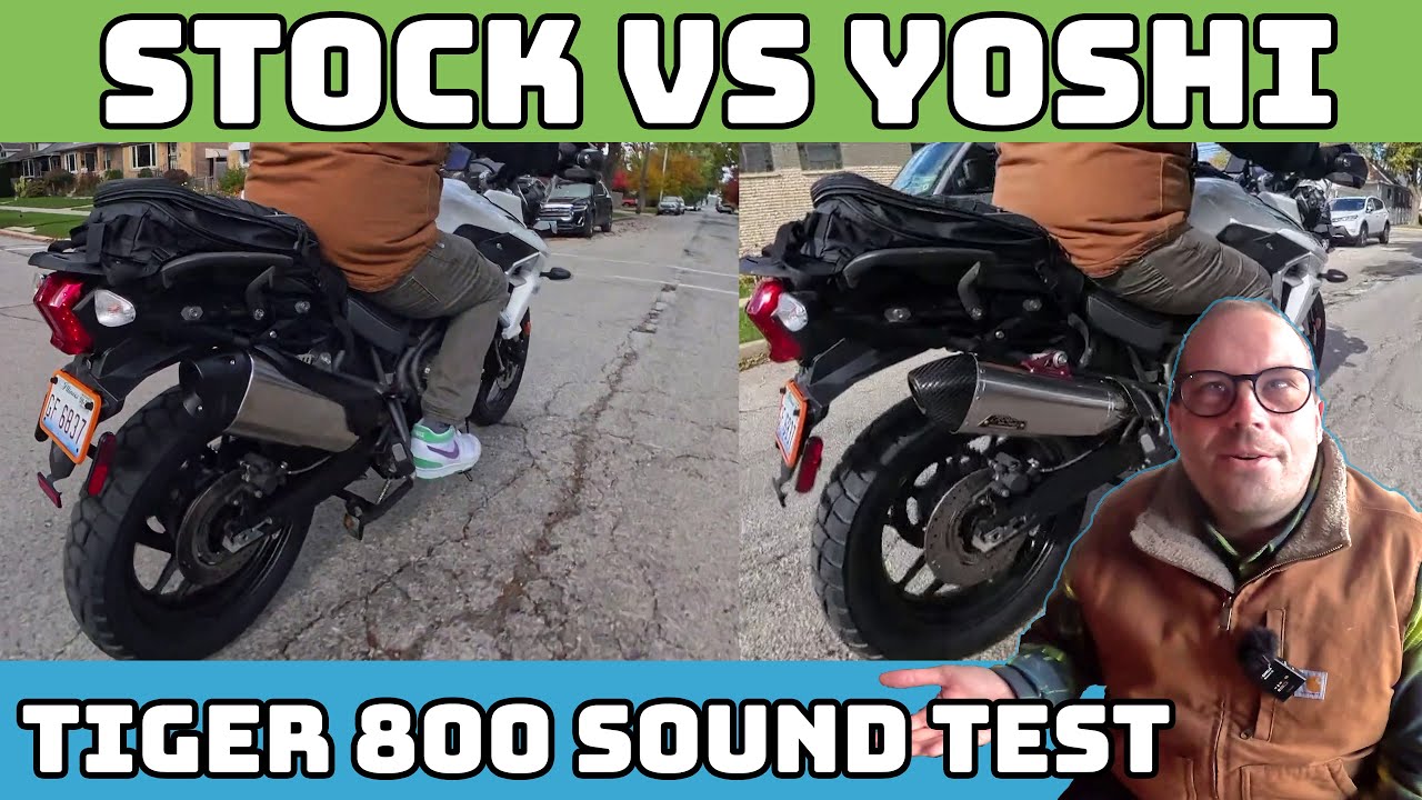 Triumph Tiger 800: Yoshimura RS4 Slip-On Install & Sound Test