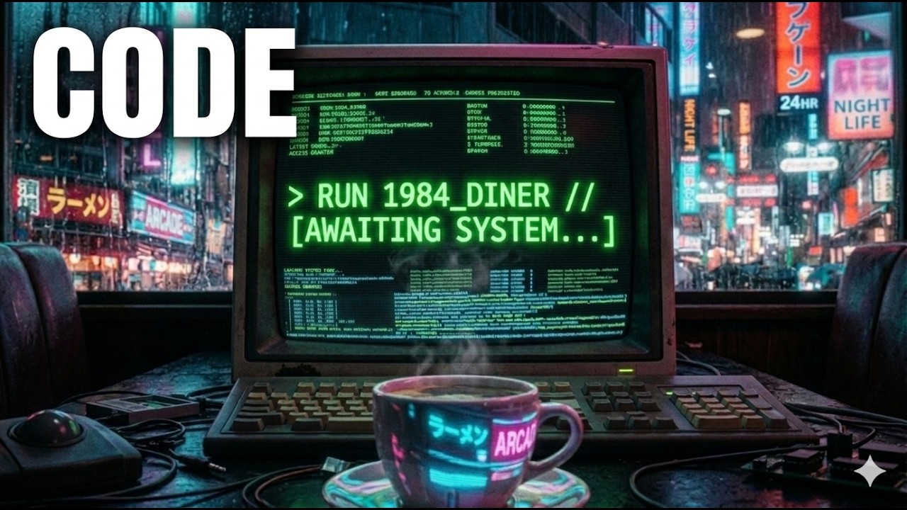 MIDNIGHT DINER 1984 ☕ Haunting Synth & Retro Ambience for Coding / Deep Focus
