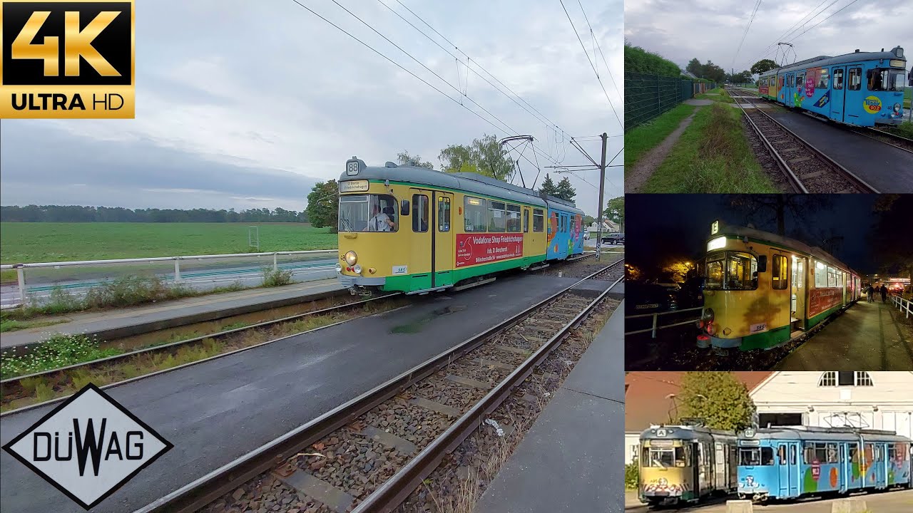 Straßenbahn Schöneiche Duewag GT6 Mitfahrt Unfallwagen reaktiviert SRS Linie 88