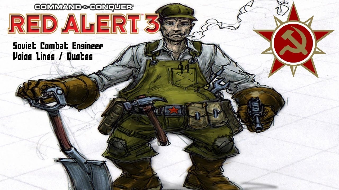 C&C Red Alert 3 - Soviet Combat Engineer Voice Clips