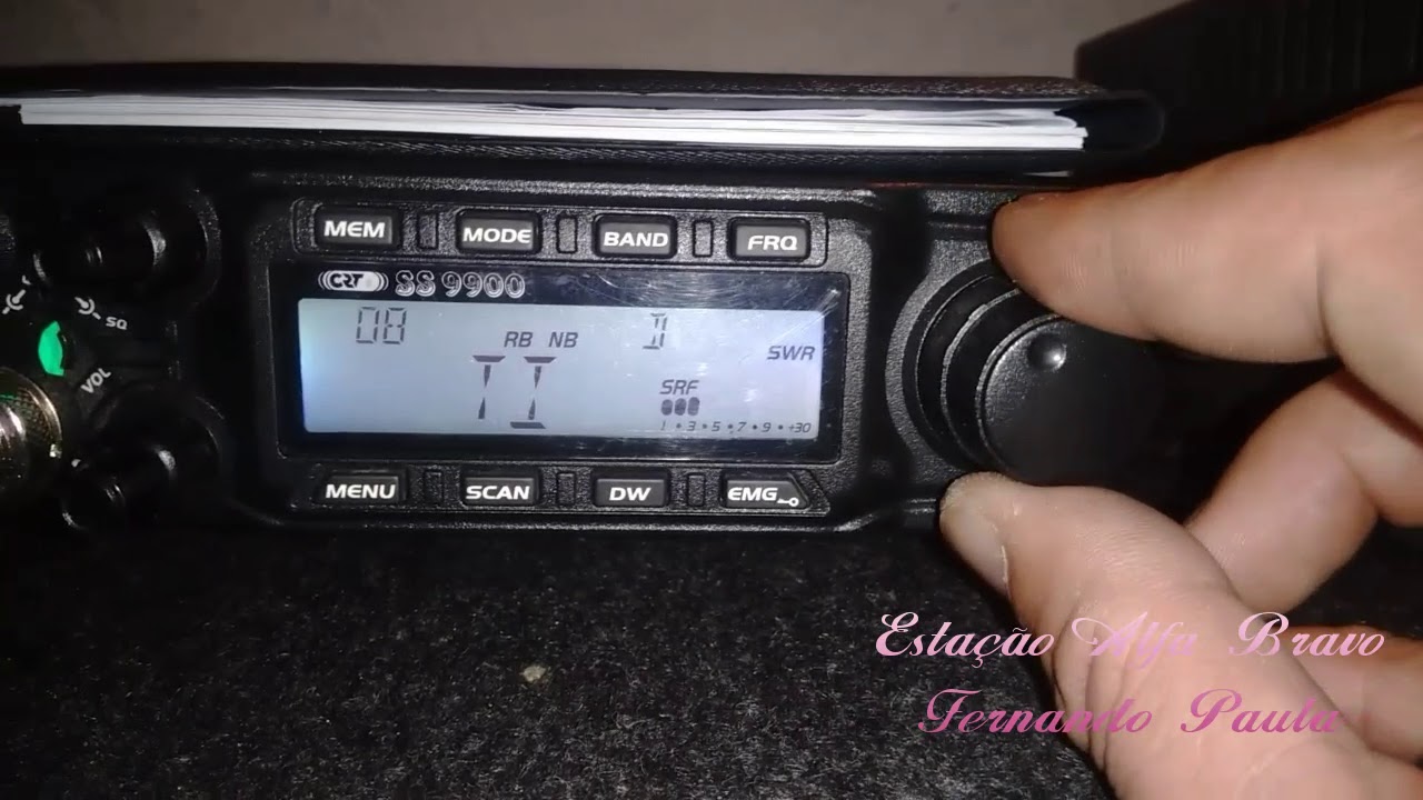 Vídeo 3:Como trabalhar com o rádio CRT SS 9900 vídeo 3 e último.