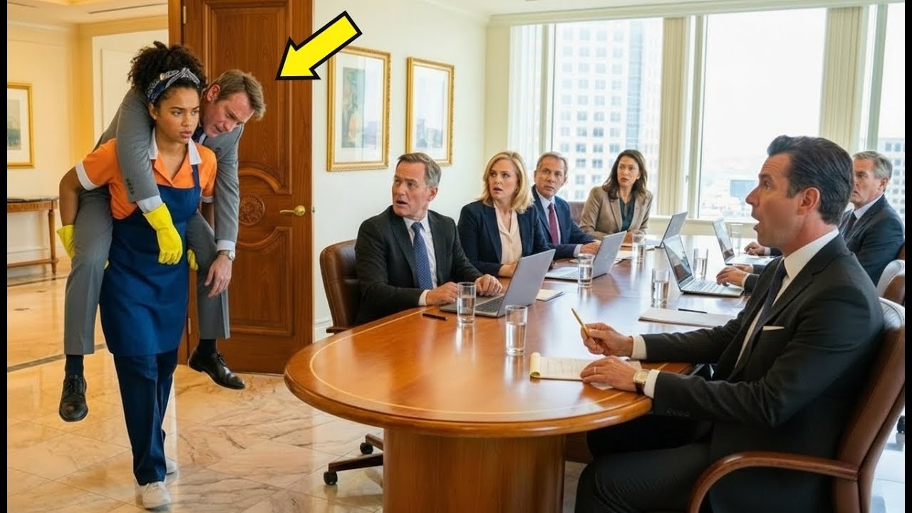 The Cleaner Carried Her Boss Up Three Floors—And His Response Stunned the Company
