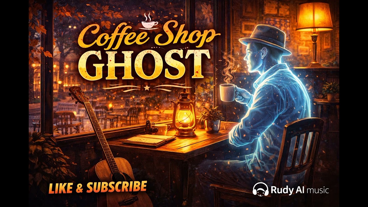 Coffee Shop Ghost ☕ Indie Folk Story | Calm & Mysterious Acoustic Vibes