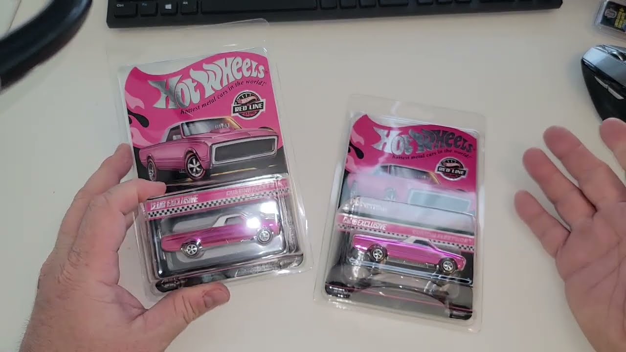 Hot Wheels Collectors RLC EXCLUSIVE 2022 PINK EDITIONS FLEETSIDE unboxing review original 16
