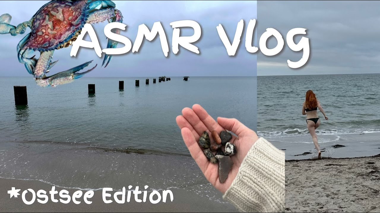 ASMR Vlog 🦀 whispered voiceover & Meeresrauschen 🌊