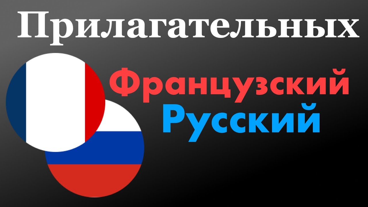 400 полезных прилагательных - Французский + Русский