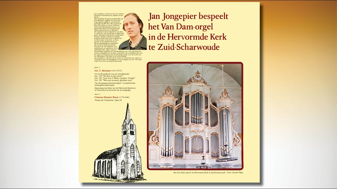 Jan JONGEPIER bespeelt het Van Dam-orgel in de Hervormde Kerk te Zuid-Scharwoude