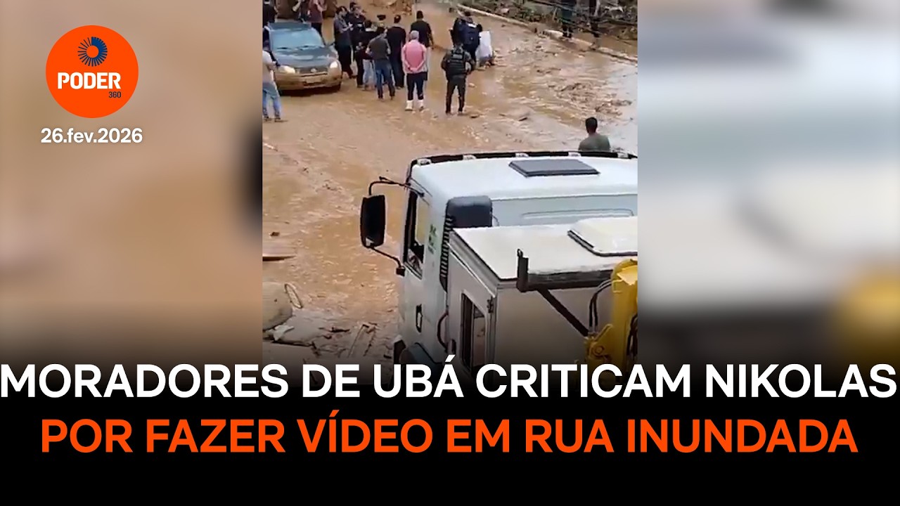 Moradores de Ubá criticam Nikolas por fazer vídeo em rua inundada