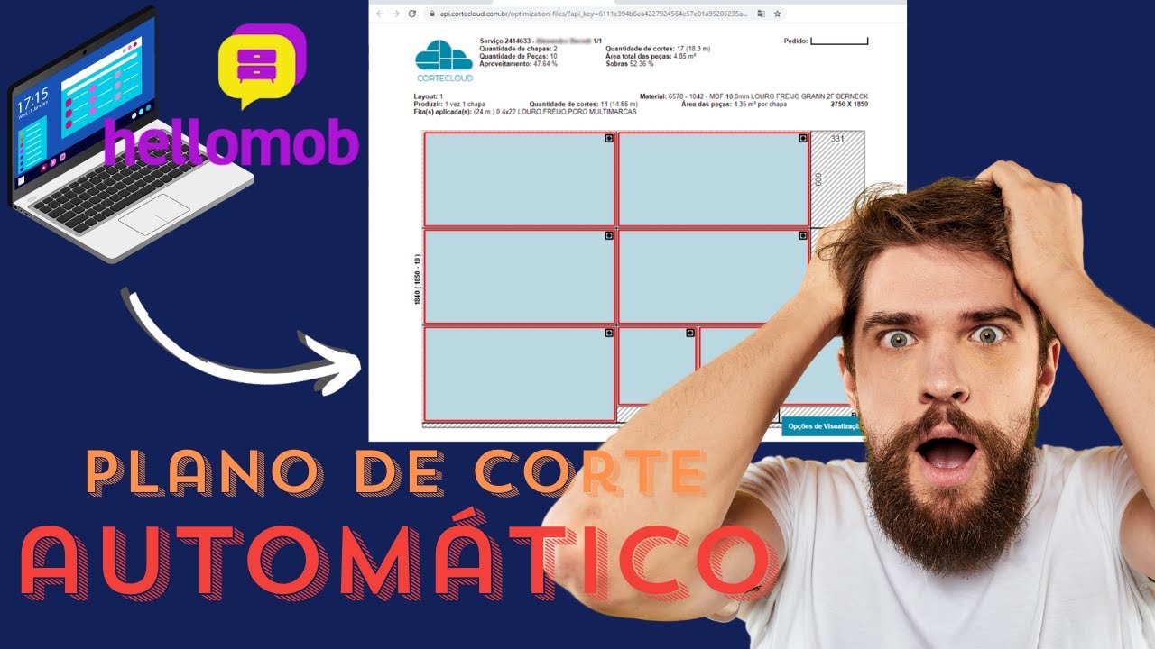 Hellomob: Obtenha seu plano de corte e orçamento em instantes!
