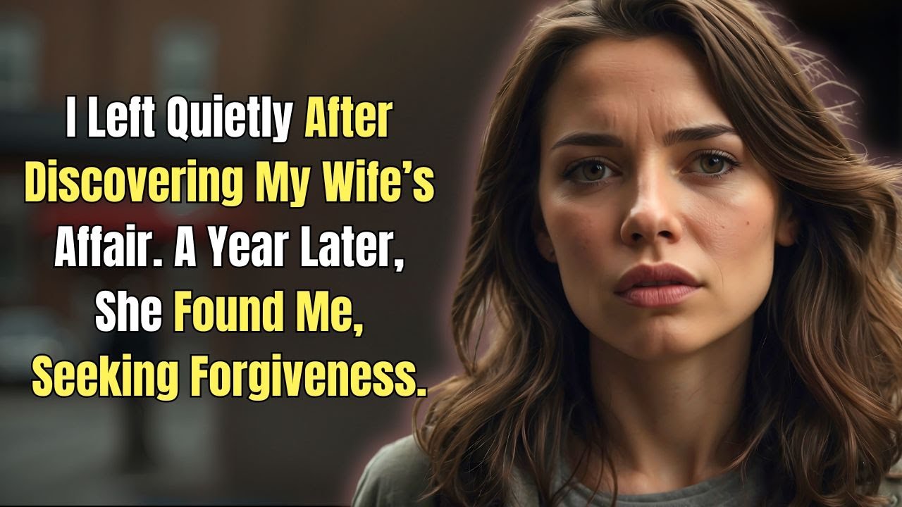 I Left Quietly After Discovering My Wife&rsquo;s Affair. A Year Later, She Found Me, Seeking Forgiveness.