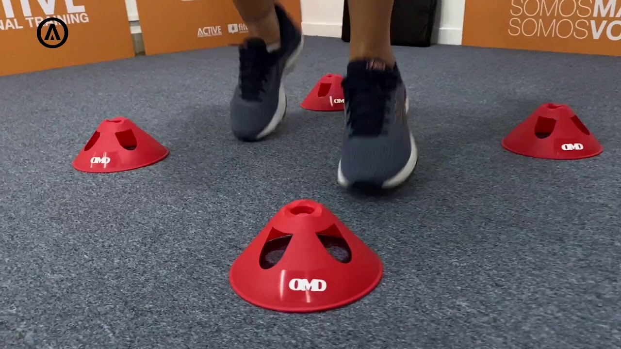 Entrenamiento coordinativo con conos
