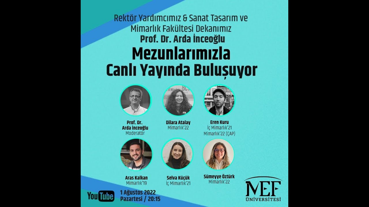 Prof. Dr. Arda İnceoğlu, mezunlarımızla Canlı Yayında Buluşuyor