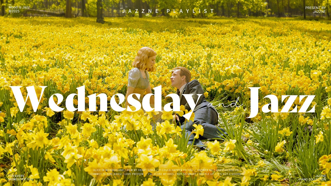 Playlist | 화사한 봄 재즈가 만들어줄 행복한 수요일 💛ㅣ봄에 듣기 좋은 편안하고 기분좋은 재즈 🎧 | Wednesday Jazz
