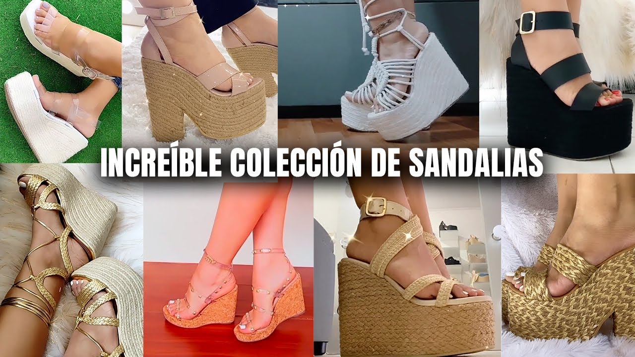 Increíble colección de #Sandalias #feet #foot #feetcare #wedges #sandals #sandaliasdemoda #heels
