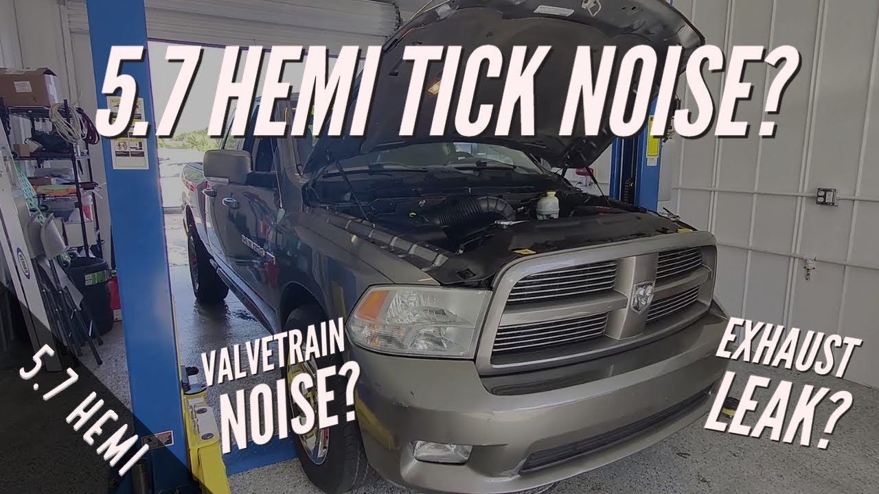 Тикающий звук / шум HEMI. Толкатель или выхлоп?