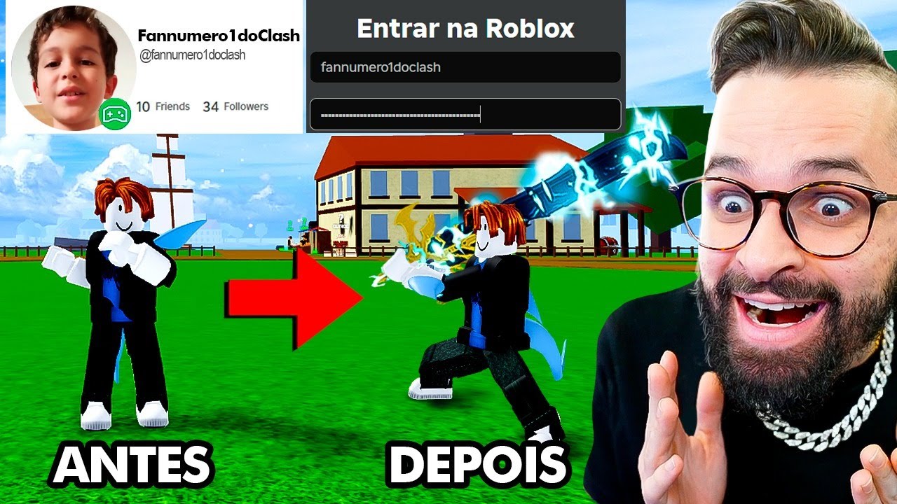 🔥Atualizando a Conta do Meu Fã #1 no Blox Fruits💥💎